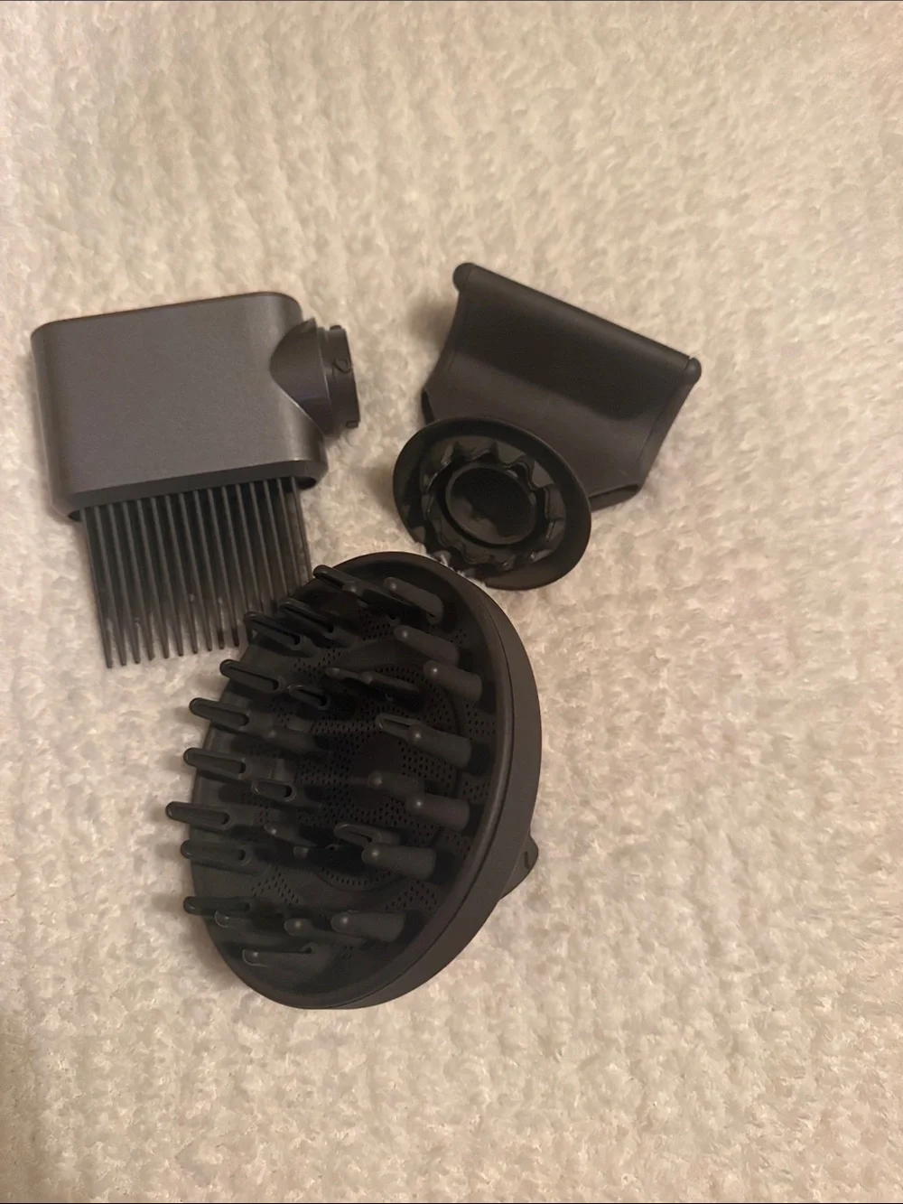 Dyson Black Airwrap Attachment Set – Comb, Diffuser & Nozzle